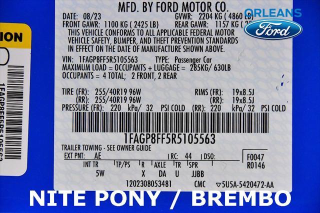 used 2024 Ford Mustang car, priced at $55,000