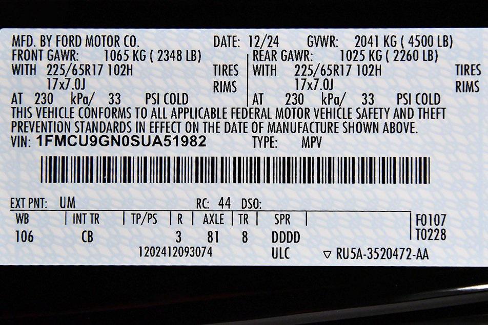 new 2025 Ford Escape car, priced at $27,168