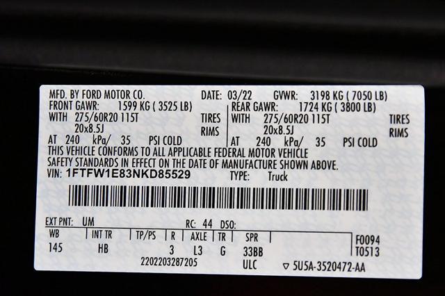 used 2022 Ford F-150 car, priced at $51,995