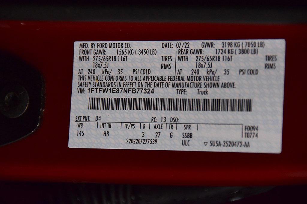 used 2022 Ford F-150 car, priced at $48,000