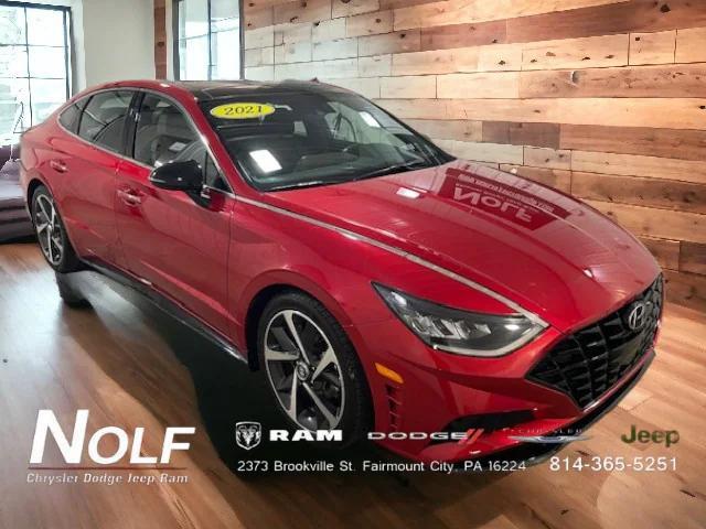 used 2021 Hyundai Sonata car, priced at $21,498