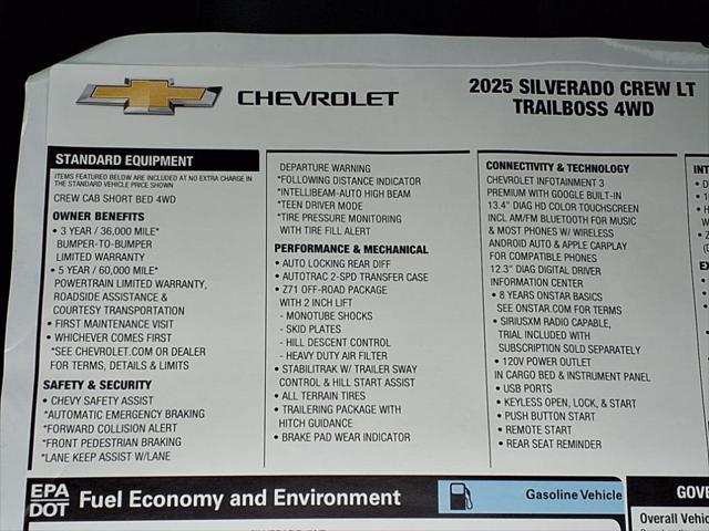 new 2025 Chevrolet Silverado 1500 car, priced at $63,082