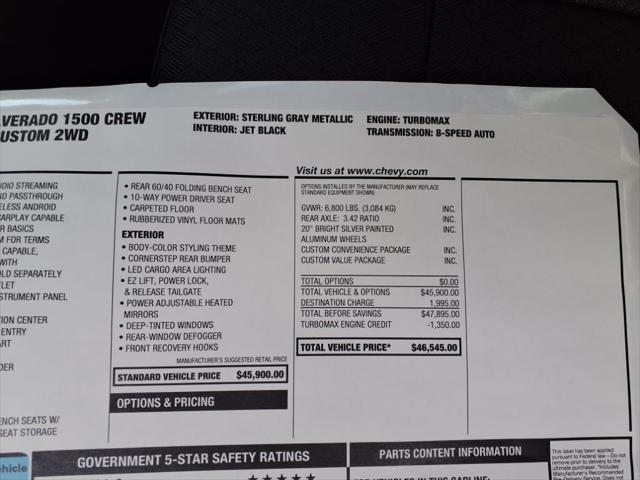 new 2025 Chevrolet Silverado 1500 car, priced at $42,031