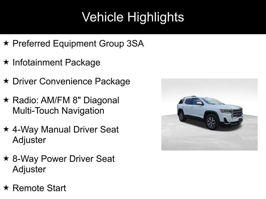 used 2022 GMC Acadia car, priced at $26,000