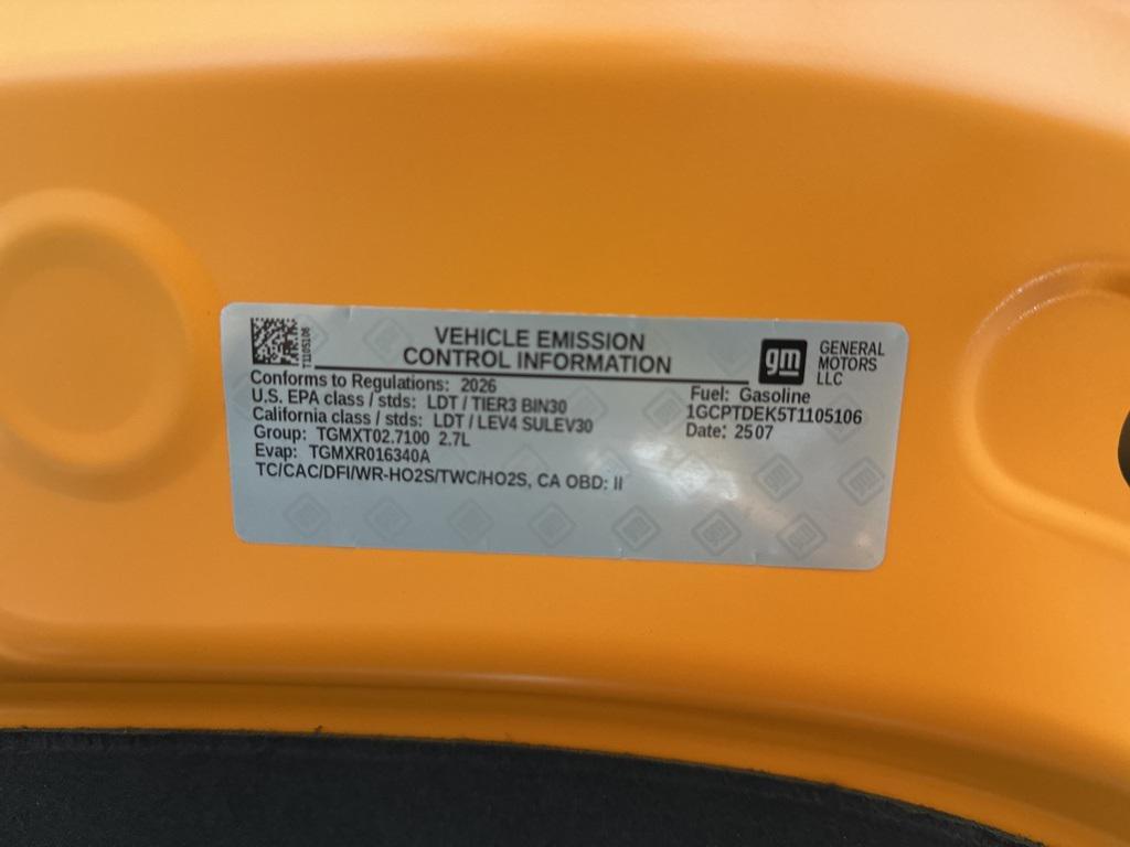 new 2026 Chevrolet Colorado car, priced at $50,465