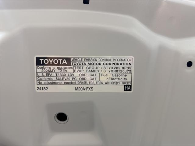 new 2025 Toyota Prius car, priced at $44,234