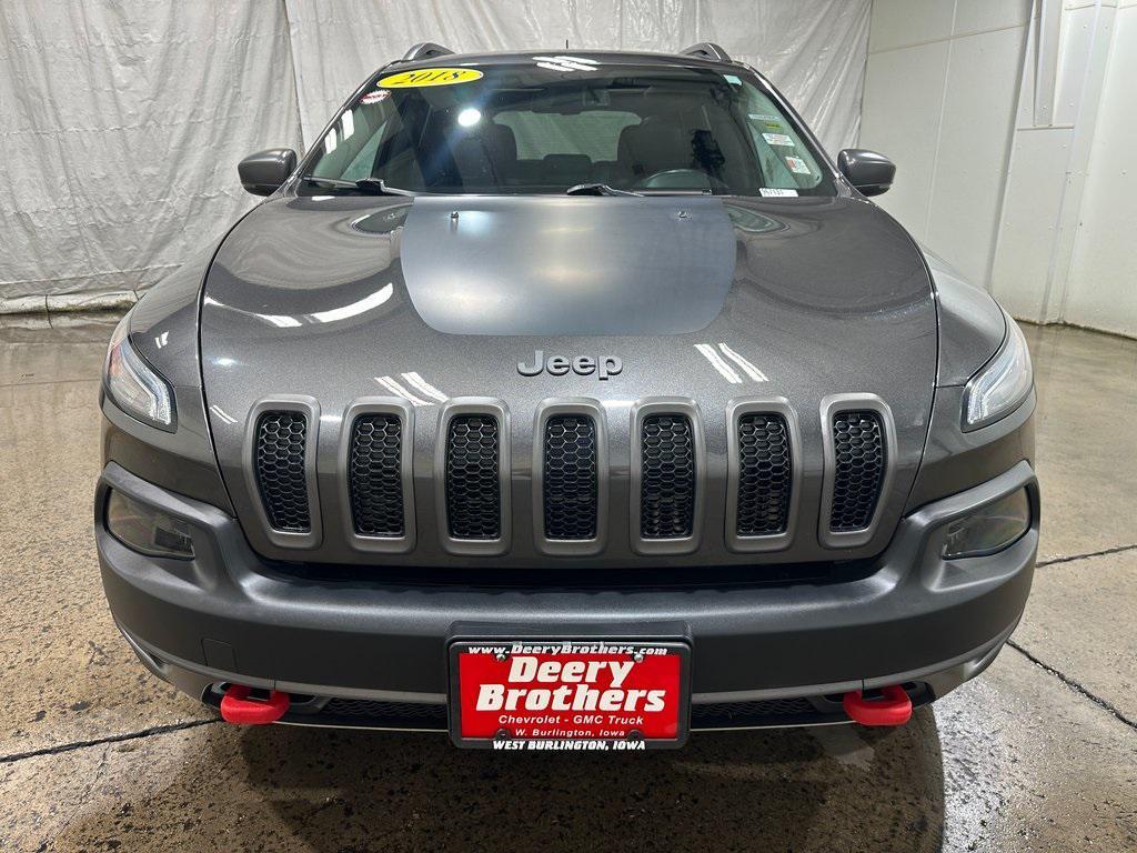 used 2018 Jeep Cherokee car, priced at $18,580
