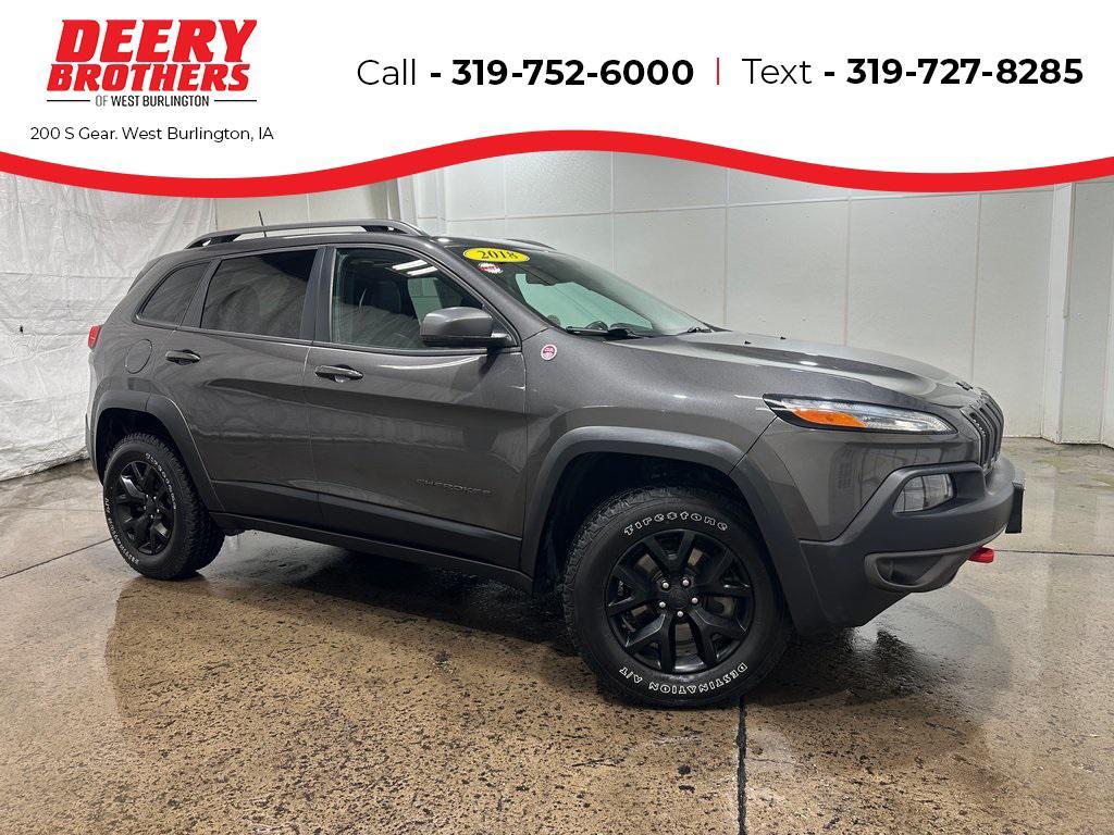 used 2018 Jeep Cherokee car, priced at $18,580
