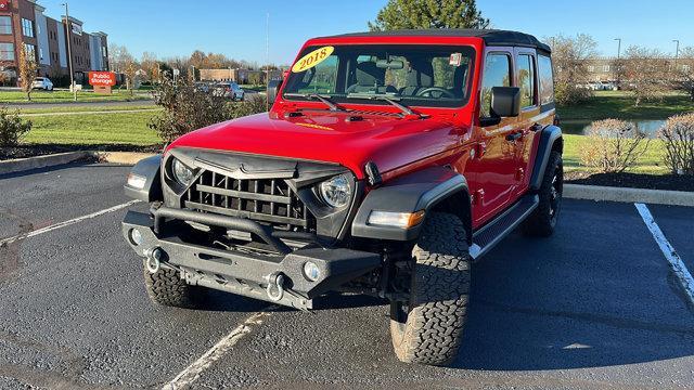 used 2018 Jeep Wrangler Unlimited car, priced at $20,923