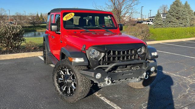 used 2018 Jeep Wrangler Unlimited car, priced at $22,612