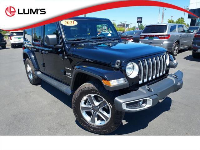used 2021 Jeep Wrangler Unlimited car, priced at $33,253