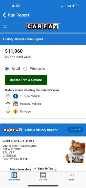 used 2003 Ford F-150 car, priced at $8,950