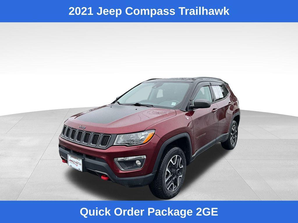 used 2021 Jeep Compass car, priced at $18,430