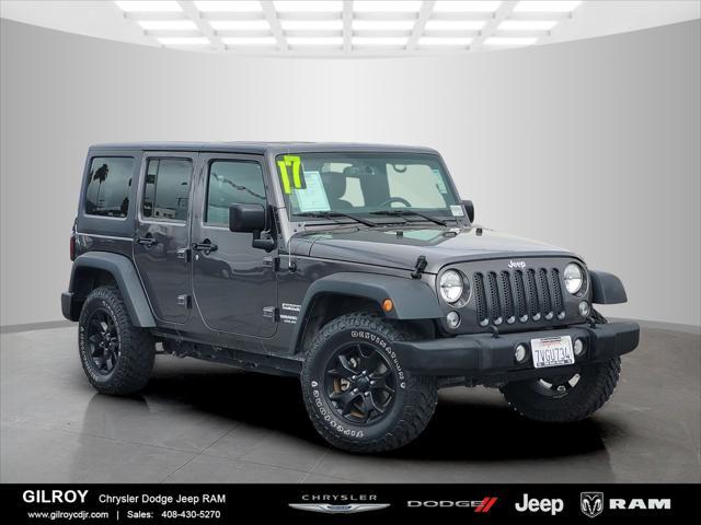 used 2017 Jeep Wrangler Unlimited car, priced at $22,998