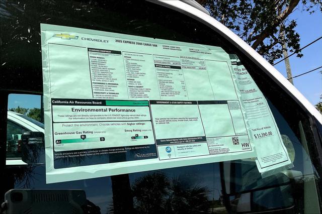 new 2025 Chevrolet Express 2500 car, priced at $50,547