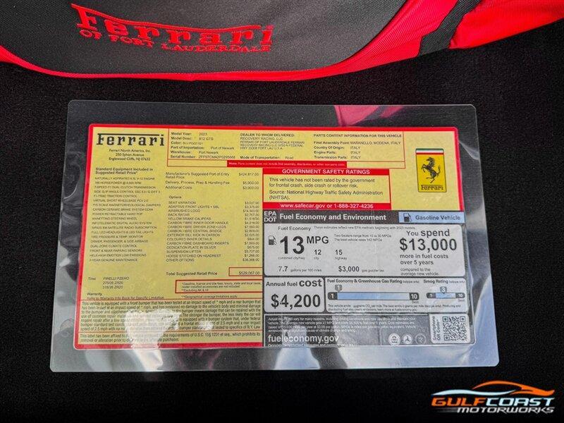 used 2023 Ferrari 812 GTS car, priced at $579,995