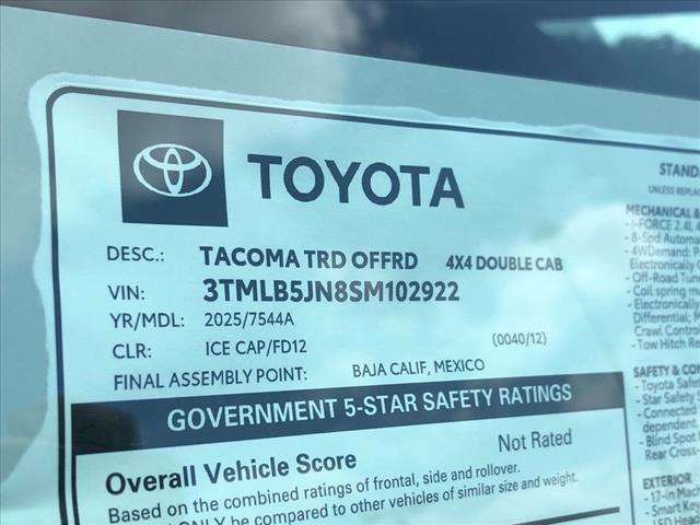 new 2025 Toyota Tacoma car, priced at $46,749