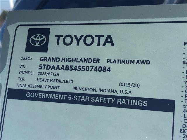 new 2025 Toyota Grand Highlander car, priced at $57,994