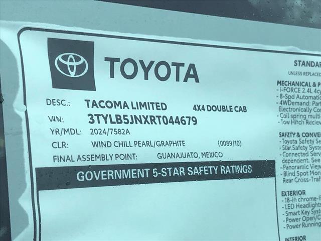 new 2024 Toyota Tacoma car, priced at $59,189