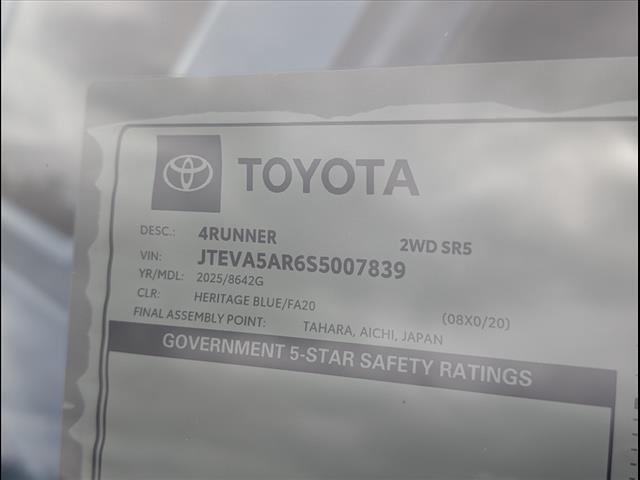 new 2025 Toyota 4Runner car, priced at $44,763