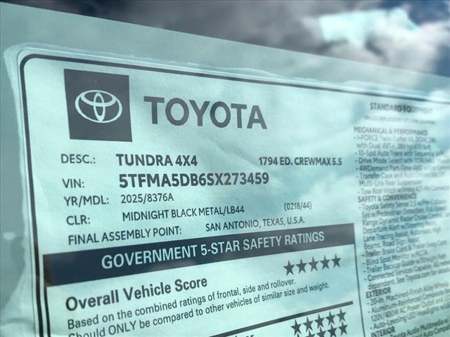 new 2025 Toyota Tundra car, priced at $73,184