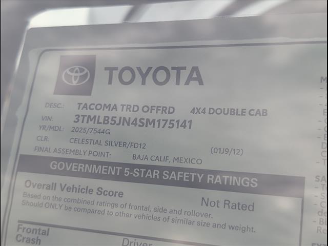 new 2025 Toyota Tacoma car, priced at $47,014