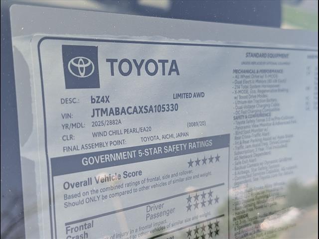 new 2025 Toyota bZ4X car, priced at $47,305