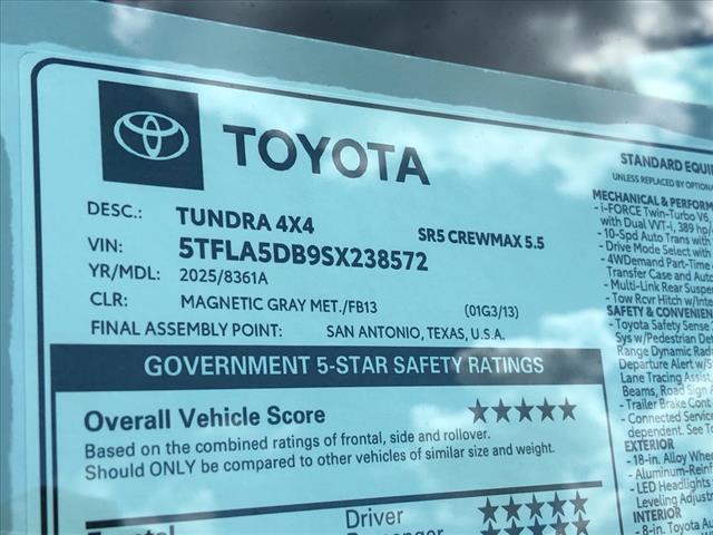 new 2025 Toyota Tundra car, priced at $56,936