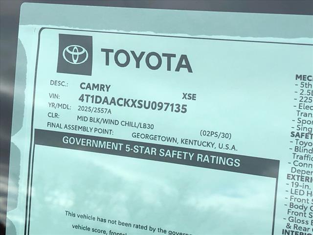 new 2025 Toyota Camry car, priced at $41,090