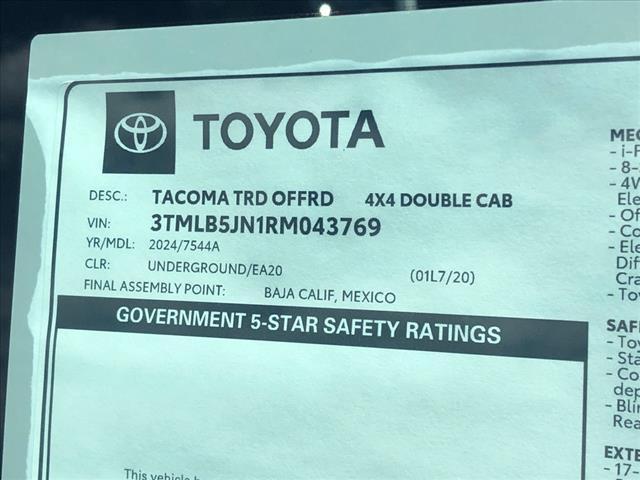 new 2024 Toyota Tacoma car, priced at $56,959