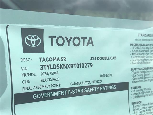 new 2024 Toyota Tacoma car, priced at $39,955