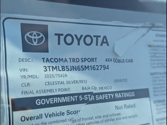 new 2025 Toyota Tacoma car, priced at $46,789