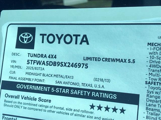 new 2025 Toyota Tundra car, priced at $66,633