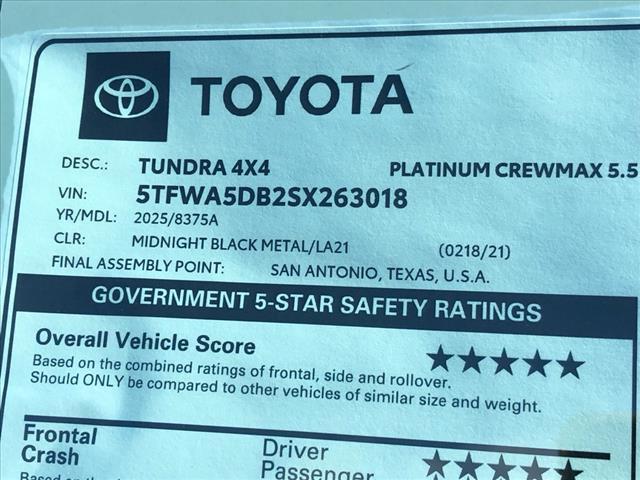 new 2025 Toyota Tundra car, priced at $72,727