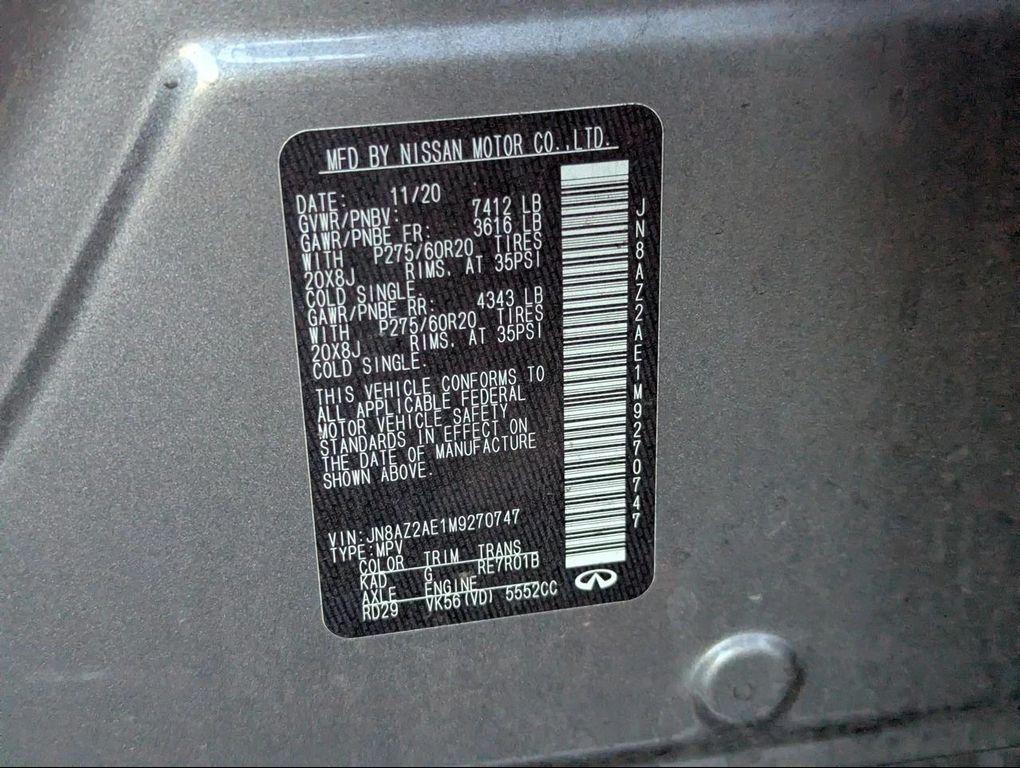 used 2021 INFINITI QX80 car, priced at $25,323