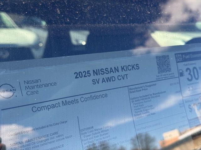 new 2025 Nissan Kicks car, priced at $27,139
