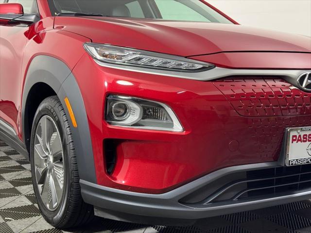 used 2021 Hyundai Kona EV car, priced at $14,900