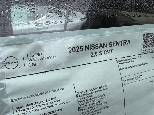 new 2025 Nissan Sentra car, priced at $21,153