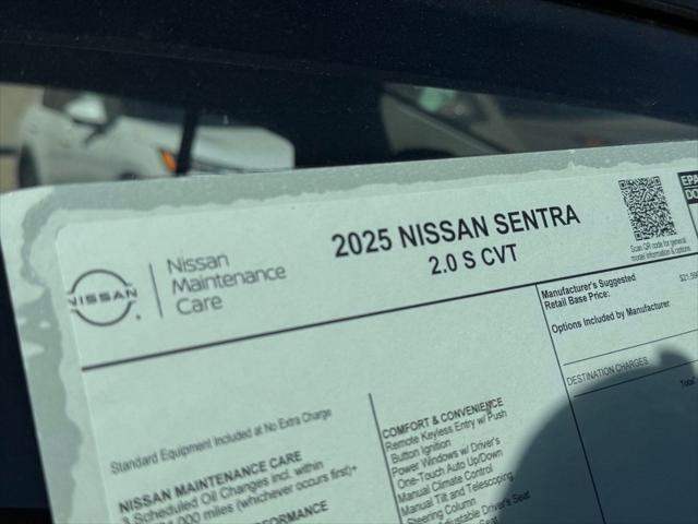 new 2025 Nissan Sentra car, priced at $21,153