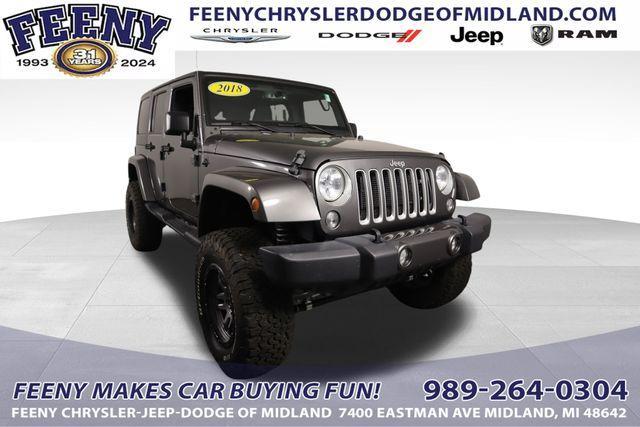 used 2018 Jeep Wrangler JK Unlimited car, priced at $23,300