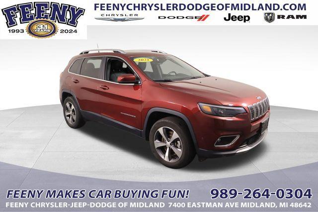 used 2021 Jeep Cherokee car, priced at $23,345