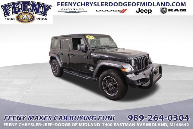 used 2018 Jeep Wrangler Unlimited car, priced at $21,989