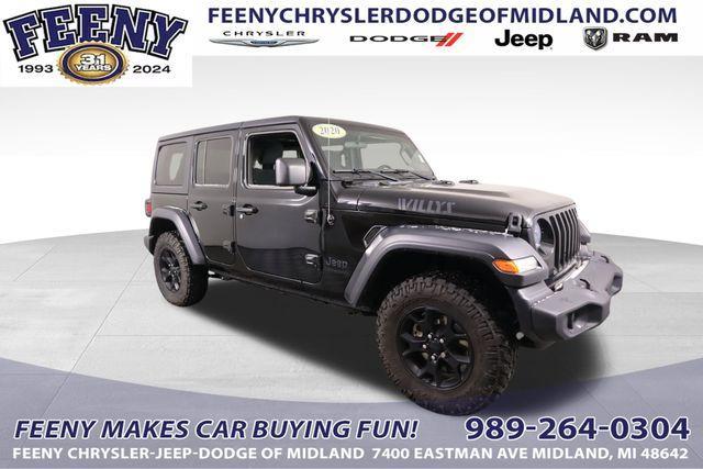 used 2020 Jeep Wrangler Unlimited car, priced at $27,924