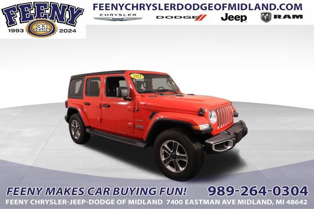 used 2021 Jeep Wrangler Unlimited car, priced at $34,998