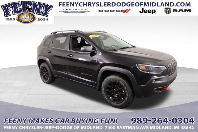 used 2021 Jeep Cherokee car, priced at $23,700