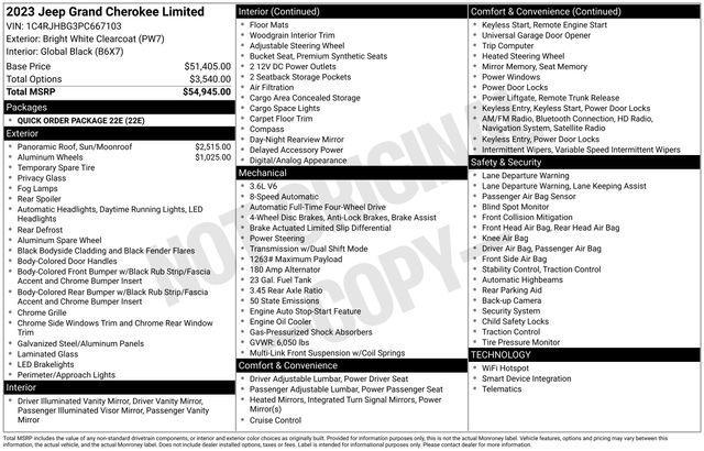 used 2023 Jeep Grand Cherokee car, priced at $35,648