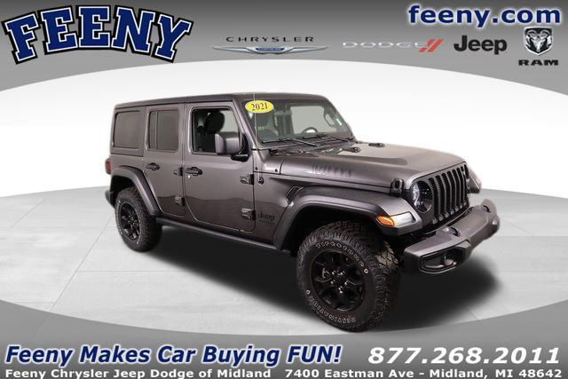 used 2021 Jeep Wrangler Unlimited car, priced at $35,529