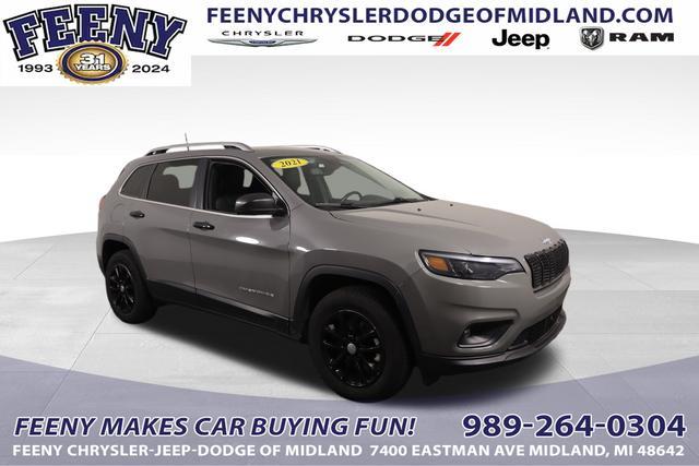 used 2021 Jeep Cherokee car, priced at $23,645