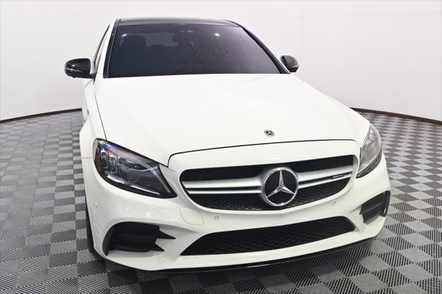 used 2021 Mercedes-Benz AMG C 43 car, priced at $38,999