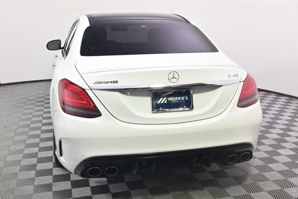 used 2021 Mercedes-Benz AMG C 43 car, priced at $35,999
